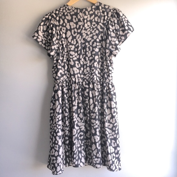 NWOT Aritzia Talula gray leopard print dress 6 / S - Picture 2 of 5